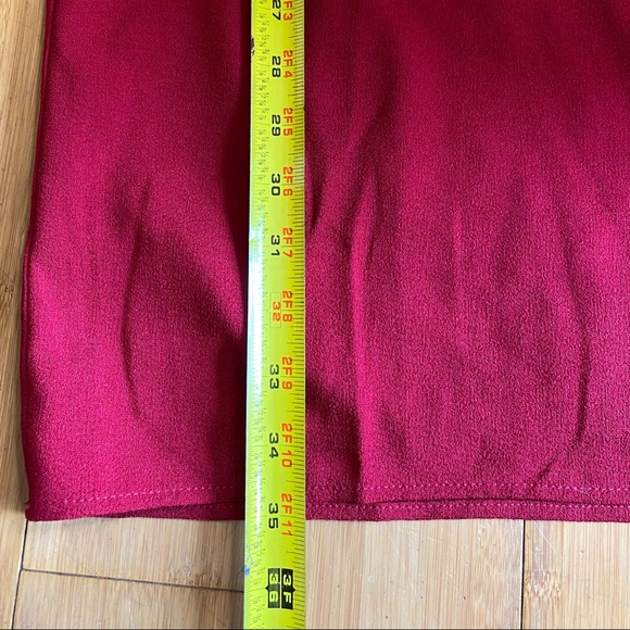 Charles Henry Tiered Ruffle Sleeve Dress red Large - Picture 6 of 6